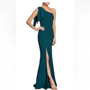 Green evening dress